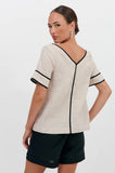 JUNIPER CONTRAST TOP (NATURAL)